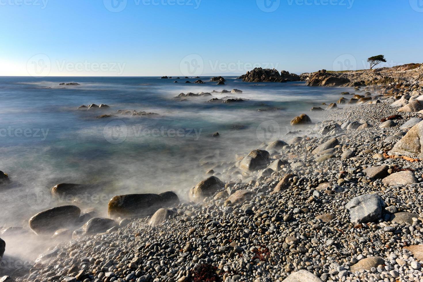 Beautiful view of Pebble Beach and the California coastline along 17 mile drive. photo