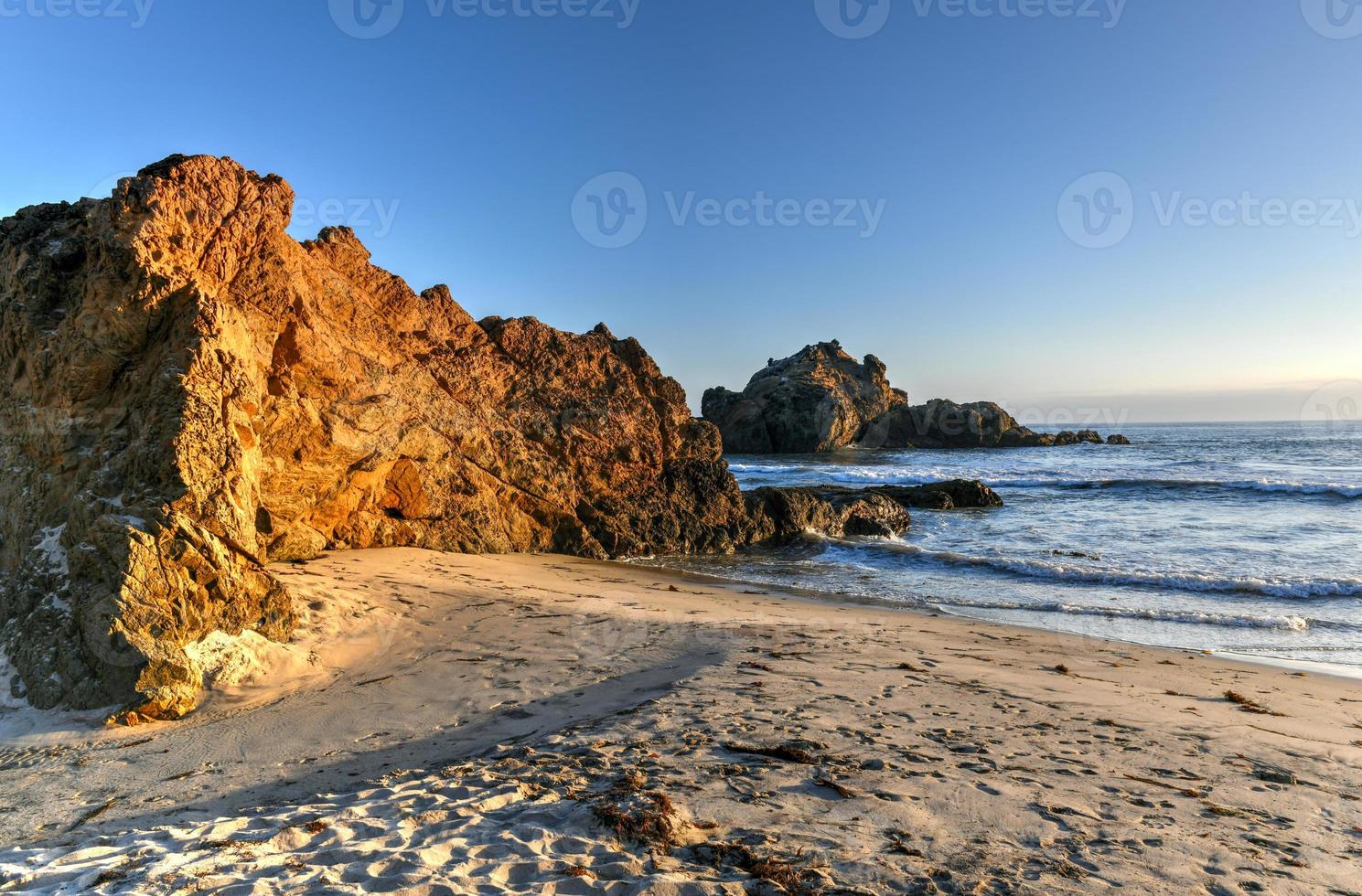 Pfeiffer Beach along Pfeiffer State Park in Big Sur, California. photo