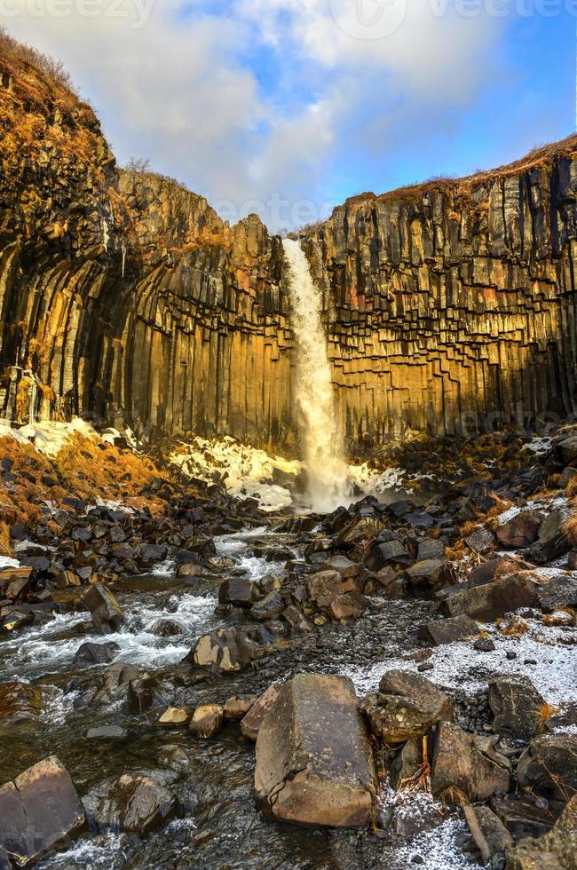 Svartifoss Water in Early Winter photo