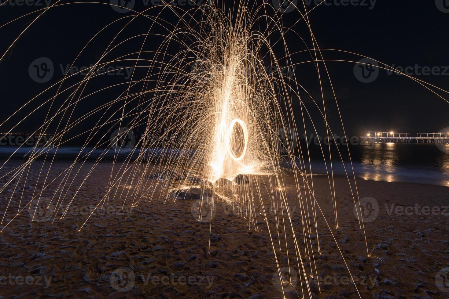 Burning Steel Wool photo
