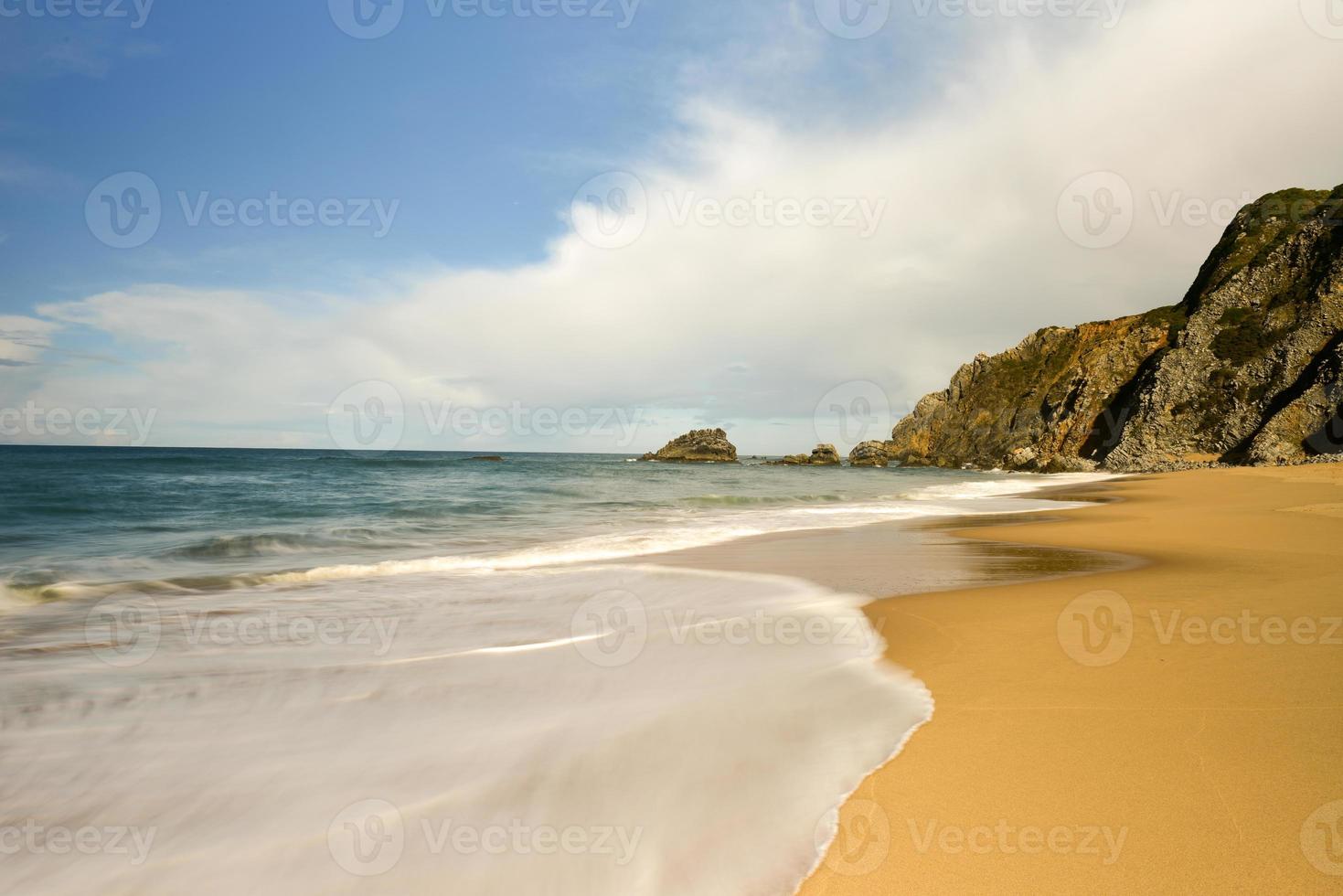 Praia da Adraga is a North Atlantic beach in Portugal, near to the town of Almocageme, Sintra. photo