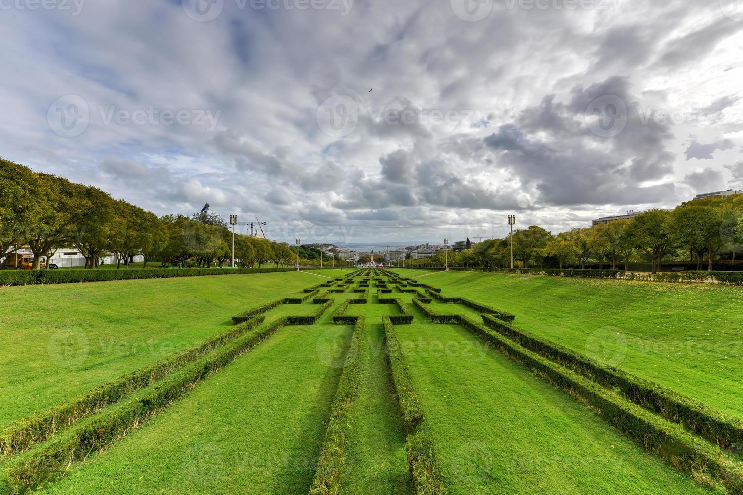 Eduardo VII Park named after Britain's Edward VII who visited city in 1903 to reaffirm the Anglo-Portuguese alliance. It is the largest park in central Lisbon, Portugal. photo