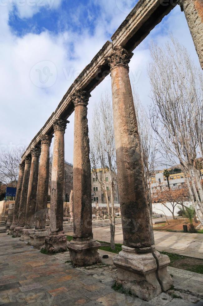 anfiteatro romano - amman, jordania foto