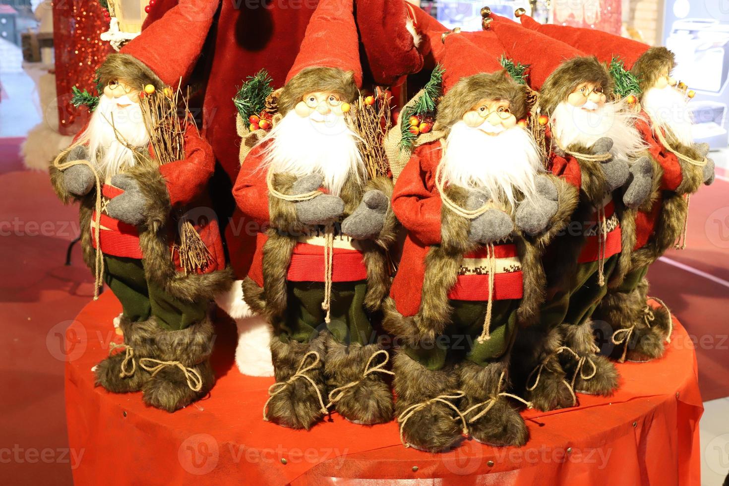Toys and decorations for the New Year are sold in Israel. photo