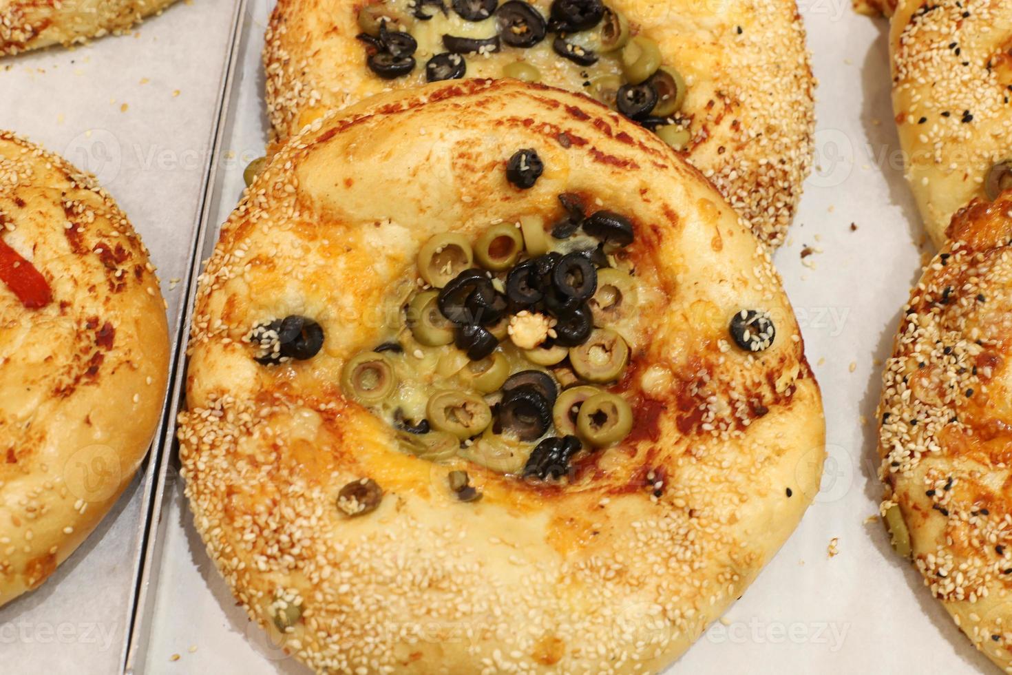 Bread and bakery products sold in Israel. photo