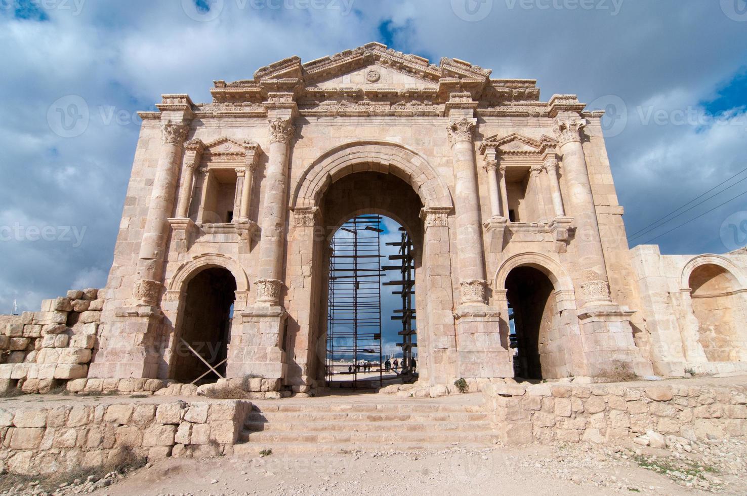 Arch of Hadrian, Jerash, Jordan photo