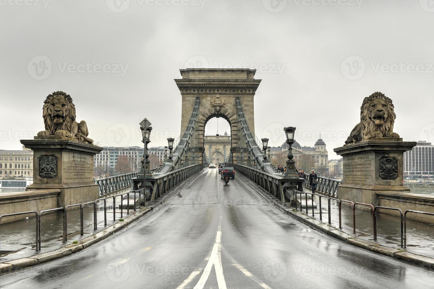 puente de las cadenas szechenyi - budapest, hungría foto