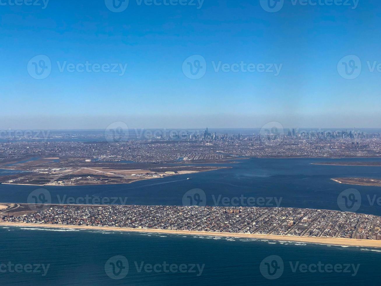 vista aérea de nueva york foto