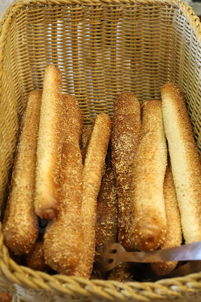 Bread and bakery products sold in Israel. photo