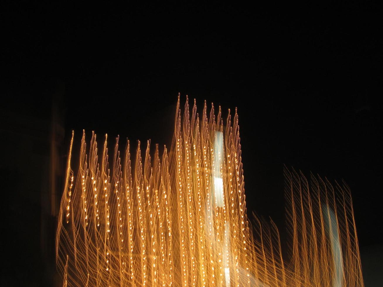 Long Exposure Shots Of Lights On A Building in Karachi Pakistan 2022 photo