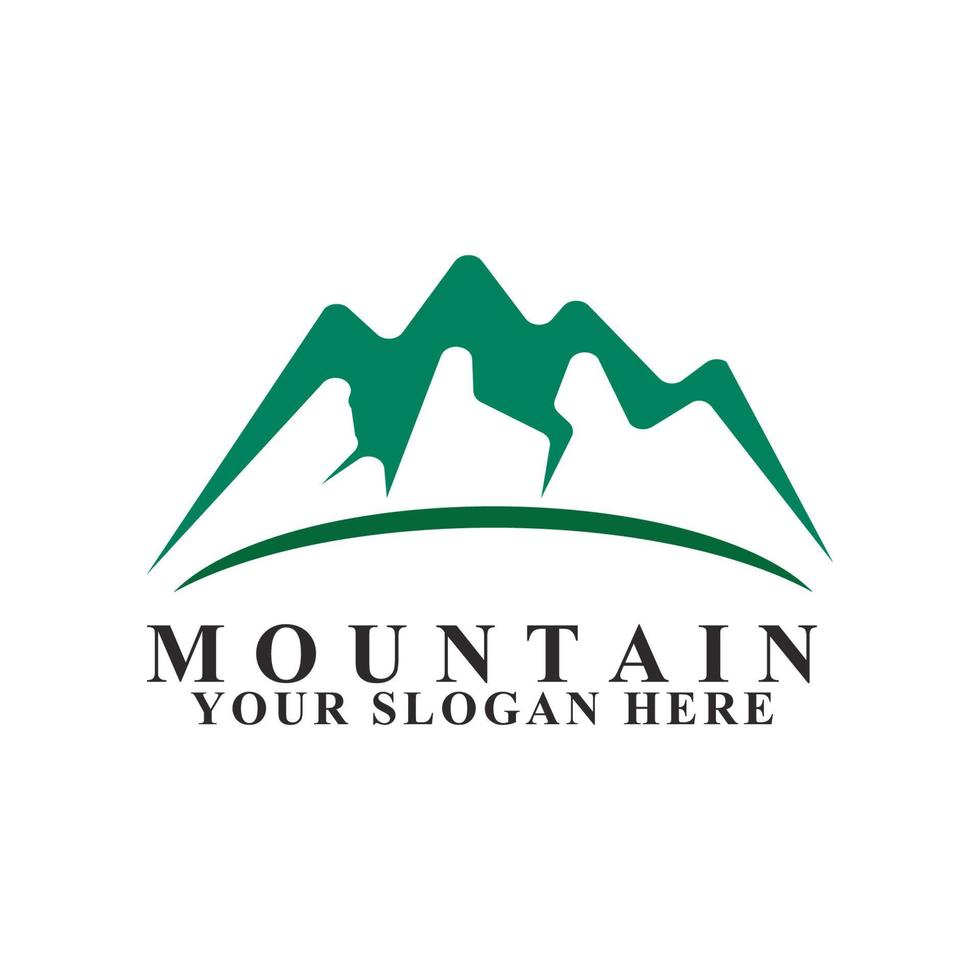 Mountain icon logo template design vector