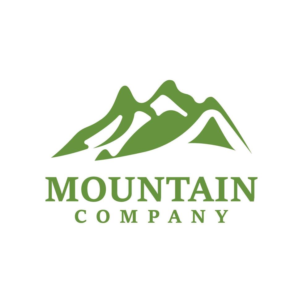 Mountain icon logo template design vector