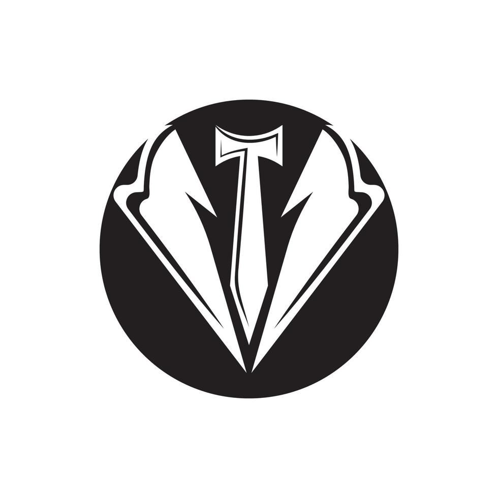 Classic tie icon and suit fashion man vector