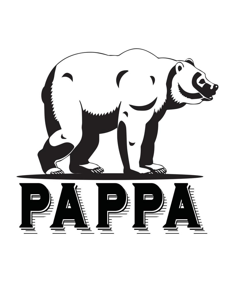 pappa t-shirt design.eps vector