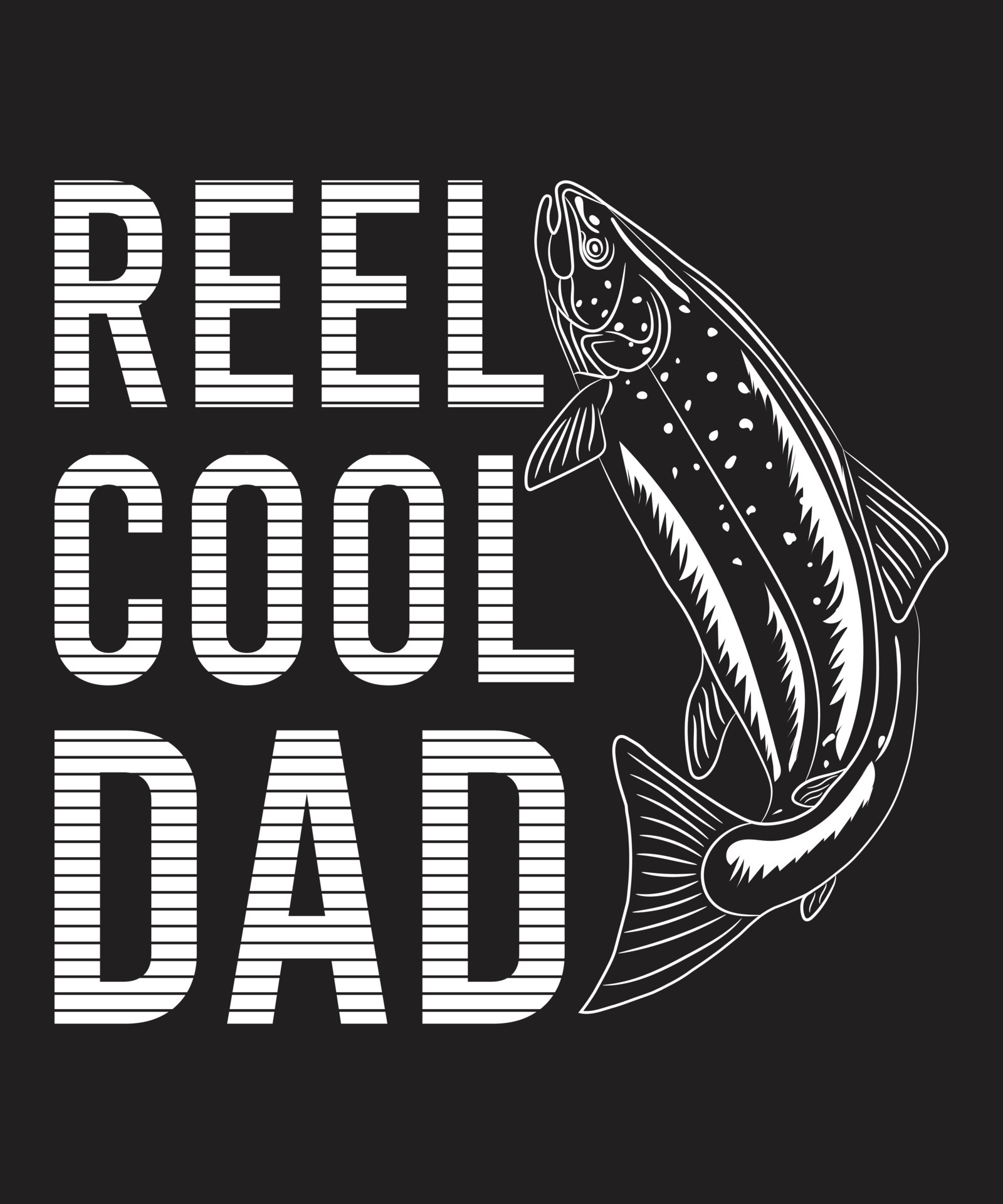 REEL COOL DAD TSHIRT DESIGN 16202100 Vector Art at Vecteezy