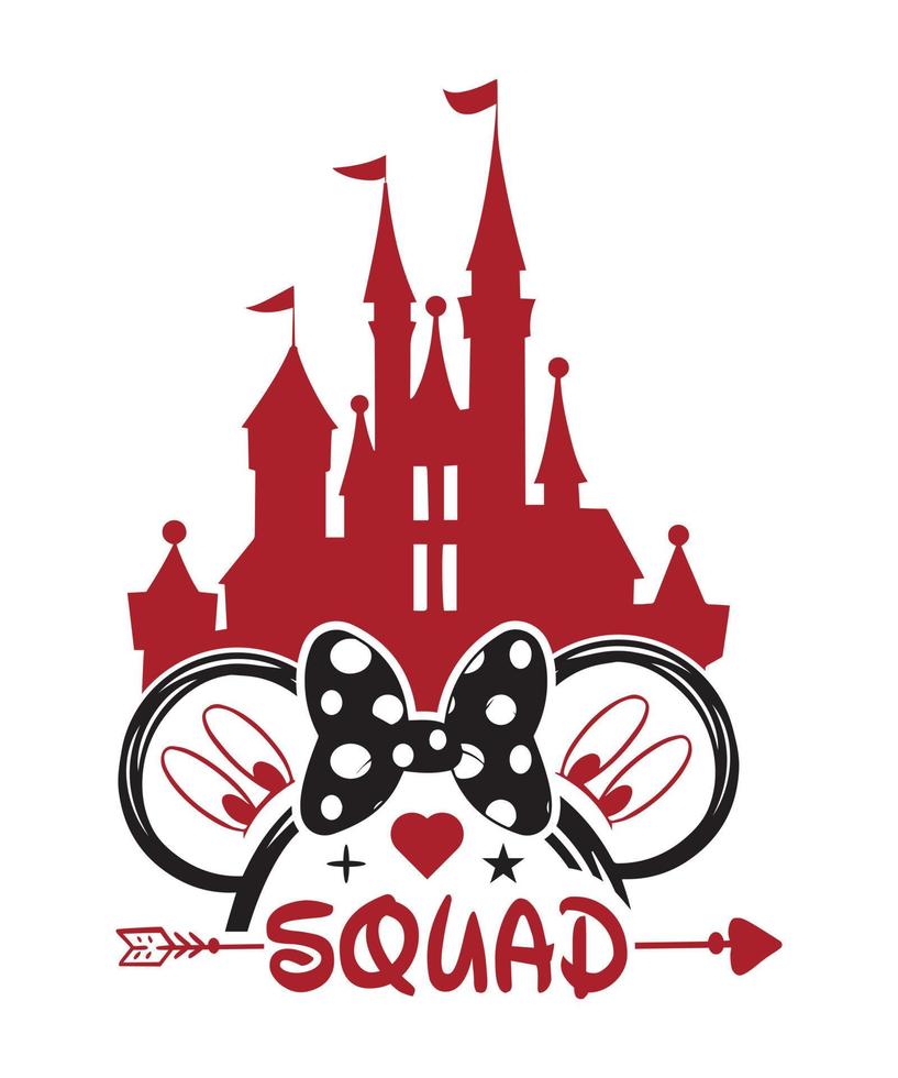 SQUAD TSHIRT DESIGN vector