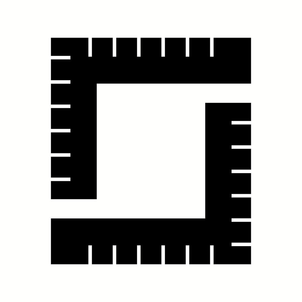 Unique Measurement Vector Glyph Icon