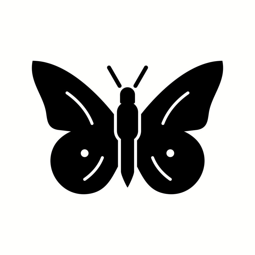 Unique Butterfly Vector Glyph Icon