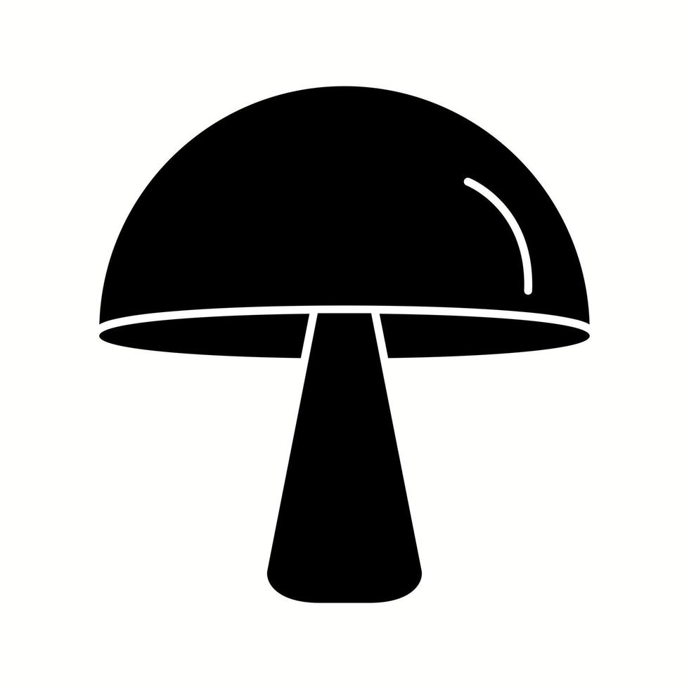 Unique Mushroom Vector Glyph Icon