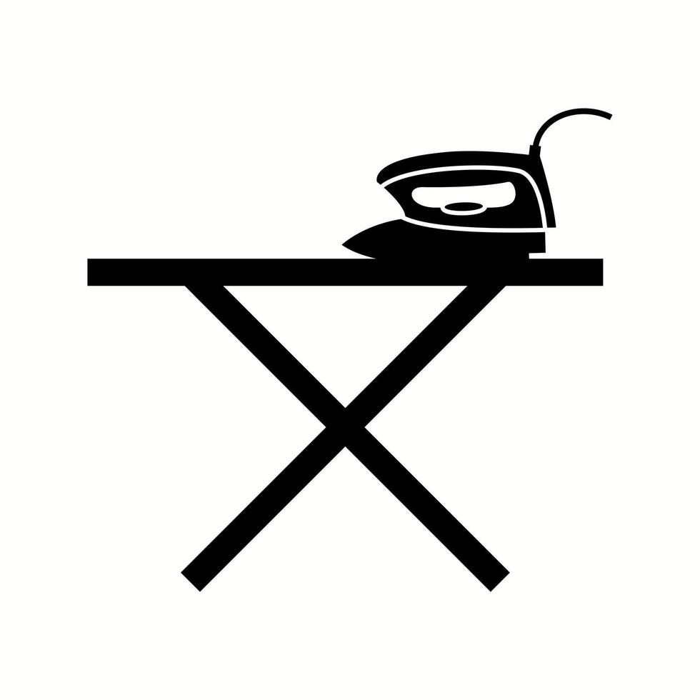 Unique Iron Stand Glyph Vector Icon