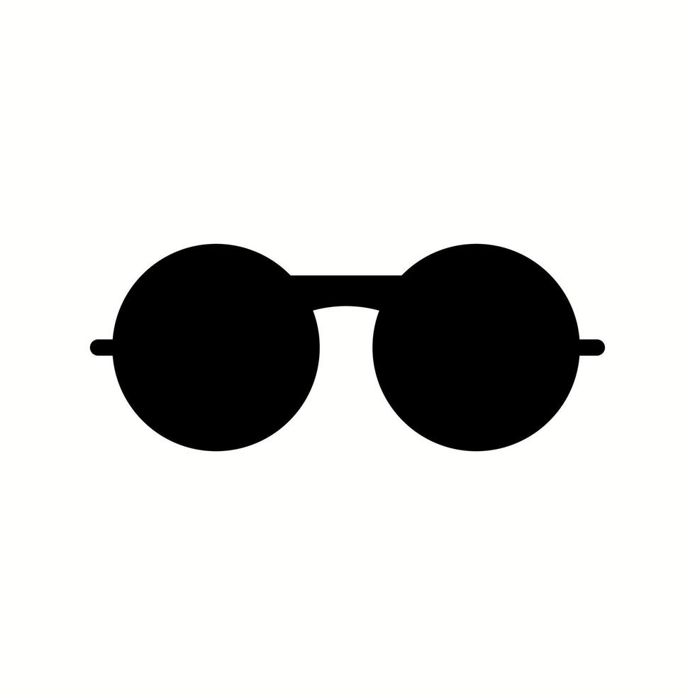 Unique Vintage Glasses Glyph Icon vector