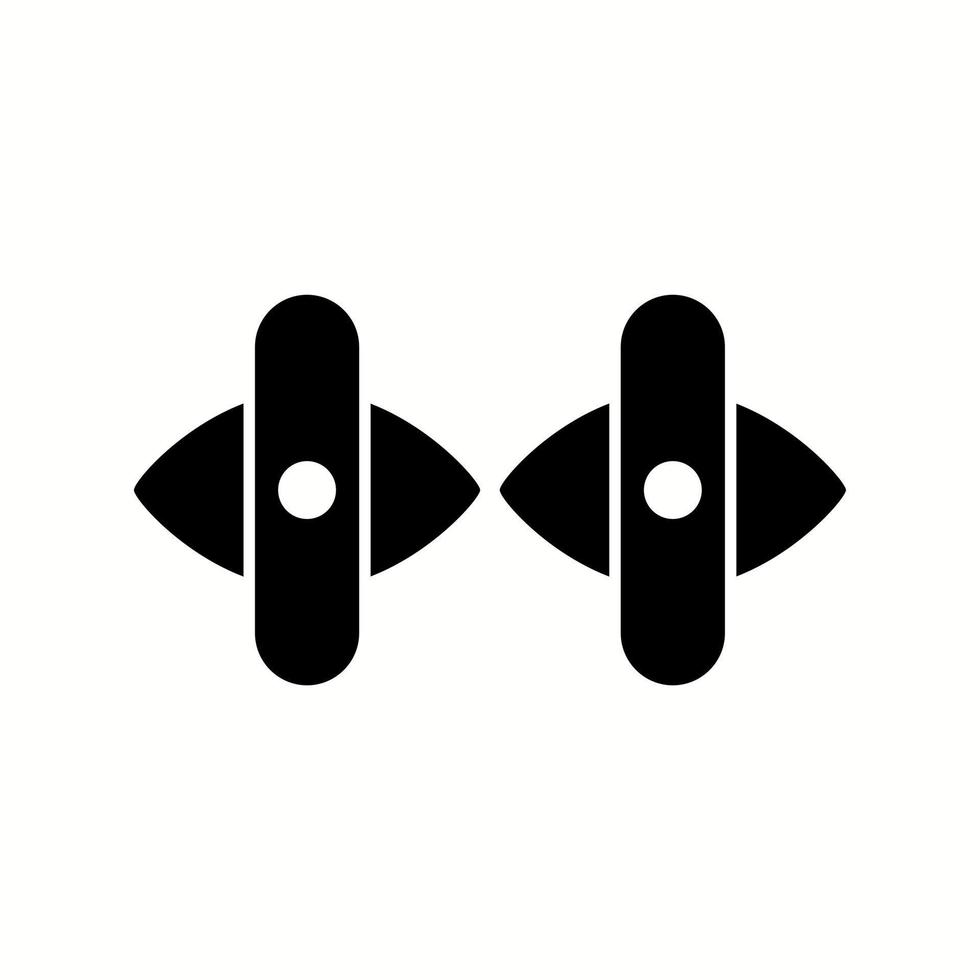 Unique Cuff Links Vector Glyph Icon