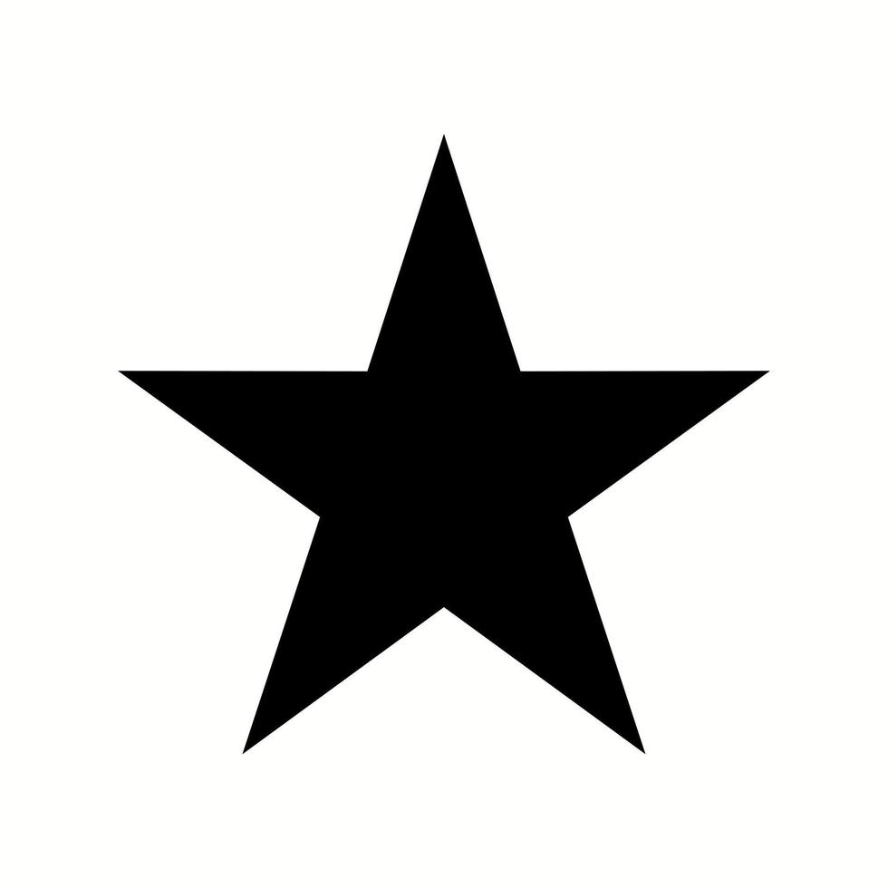 Unique Star Vector Glyph Icon