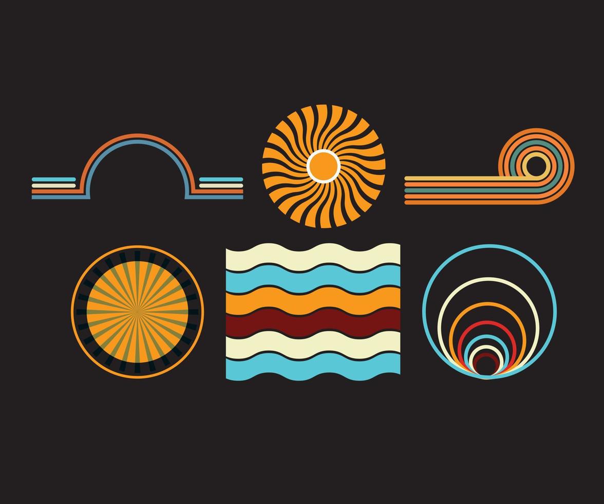 Retro Vintage Sunset Graphics for Print on Demand 08.eps vector