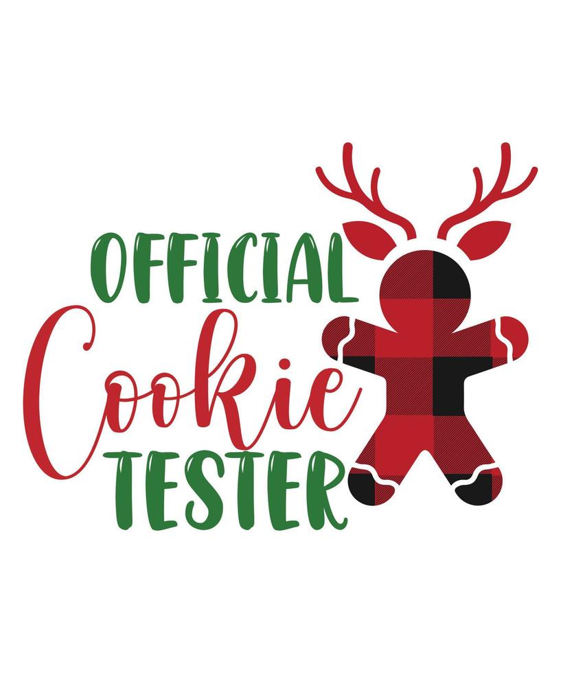 OFFICIAL COOKIE TESTER TSHIRT DESIGN 16202394 Vector Art at Vecteezy