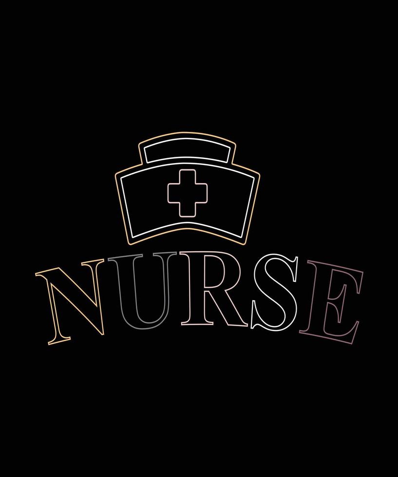 NURSE TSHIRT DESIGN 0.eps vector