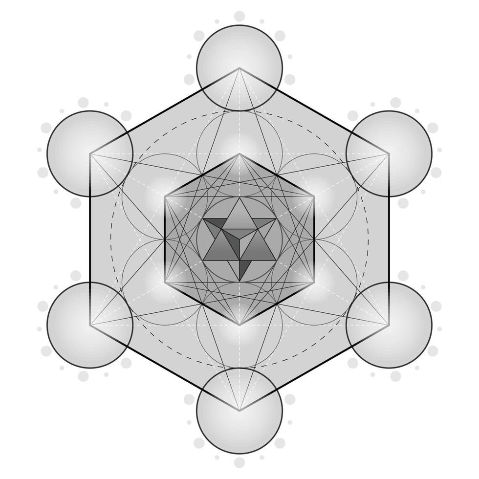 Metatron symbol vector design