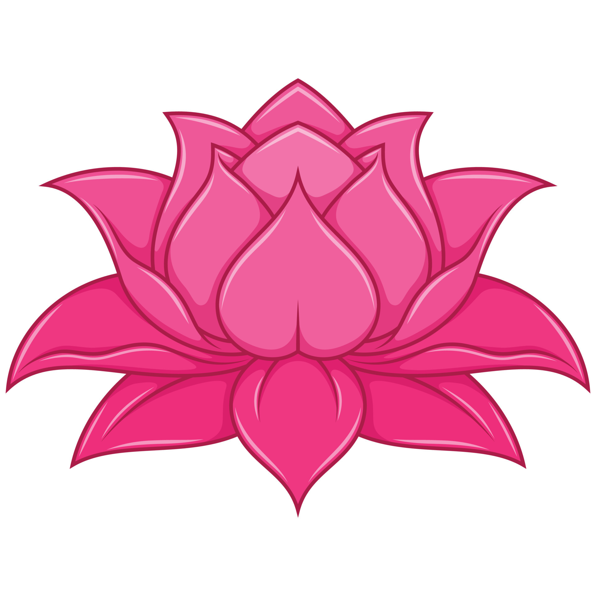 lotus flower vector design 16202539 Vector Art at Vecteezy
