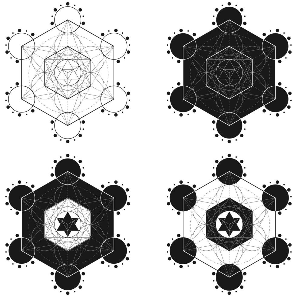 Metatron symbol vector design