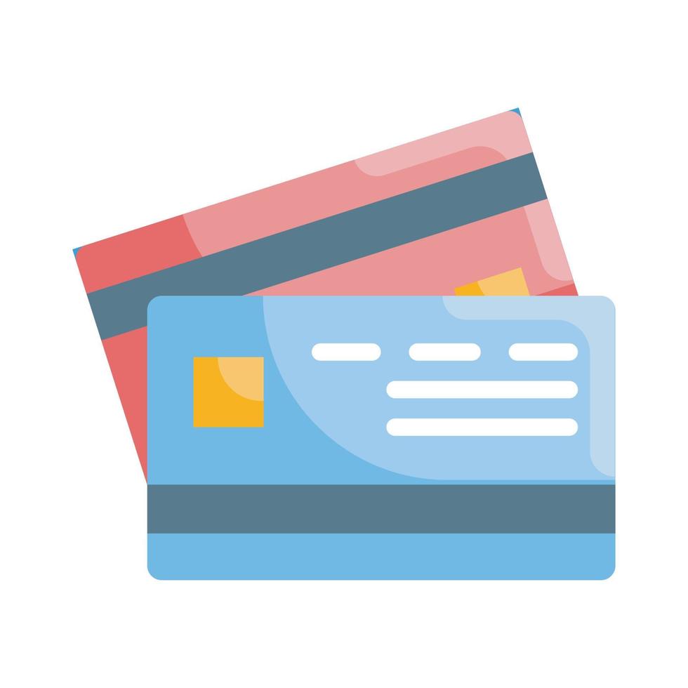 Credit Card Vector Style illustration. Business and Finance Outline Icon.