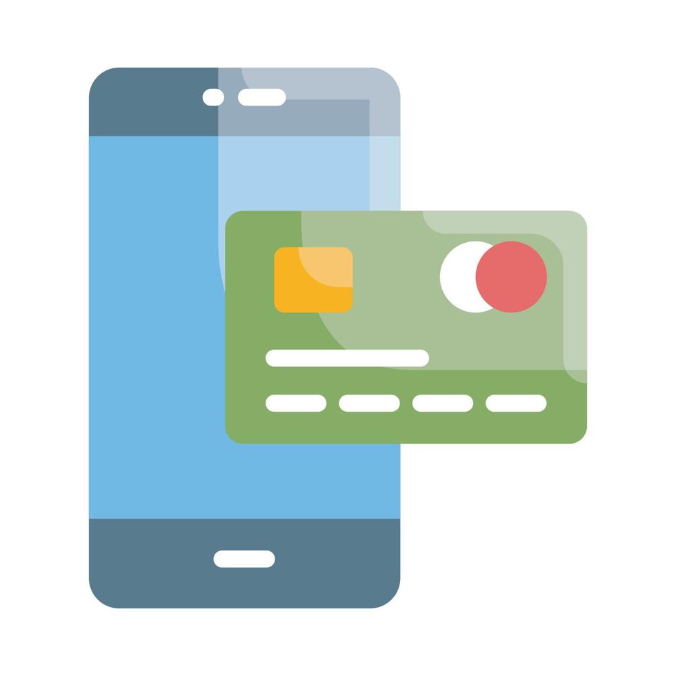 Mobile Banking Vector Style illustration. Business and Finance Outline Icon.
