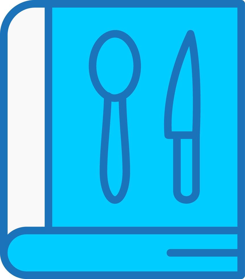 icono de vector de libro de recetas