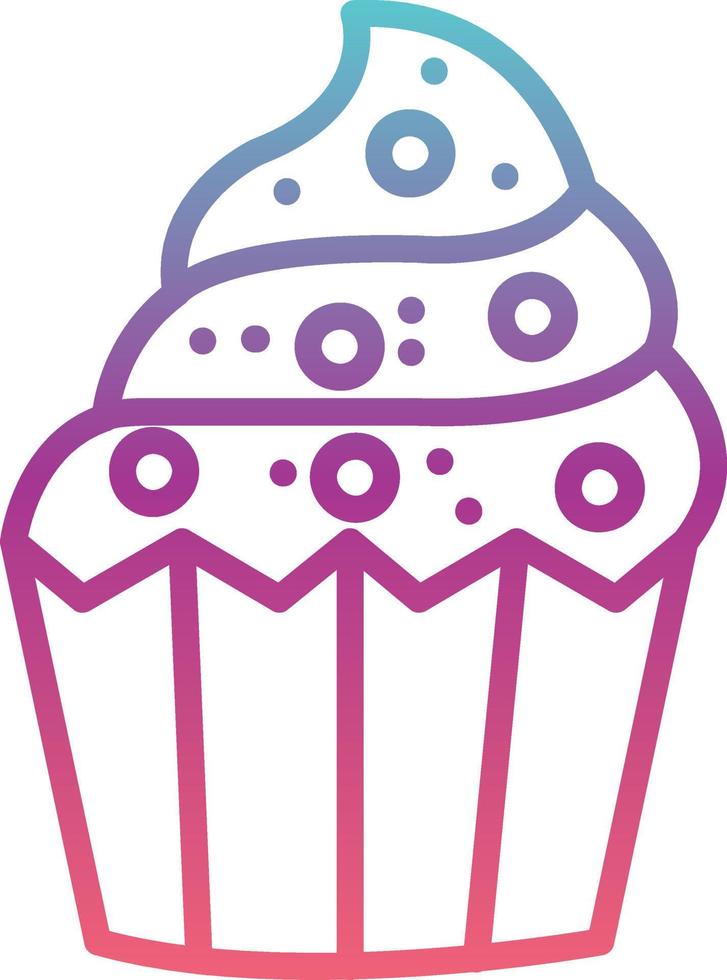 icono de vector de muffin