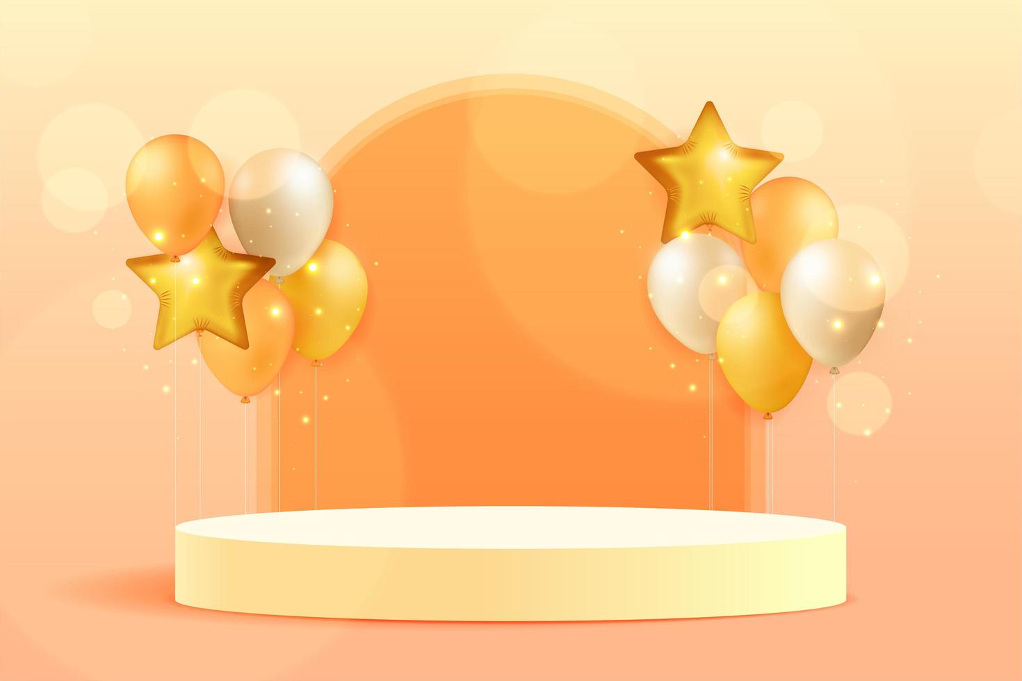 3d abstract scene background podium photo