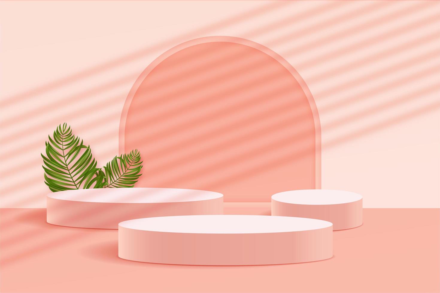 3d abstract scene background podium photo