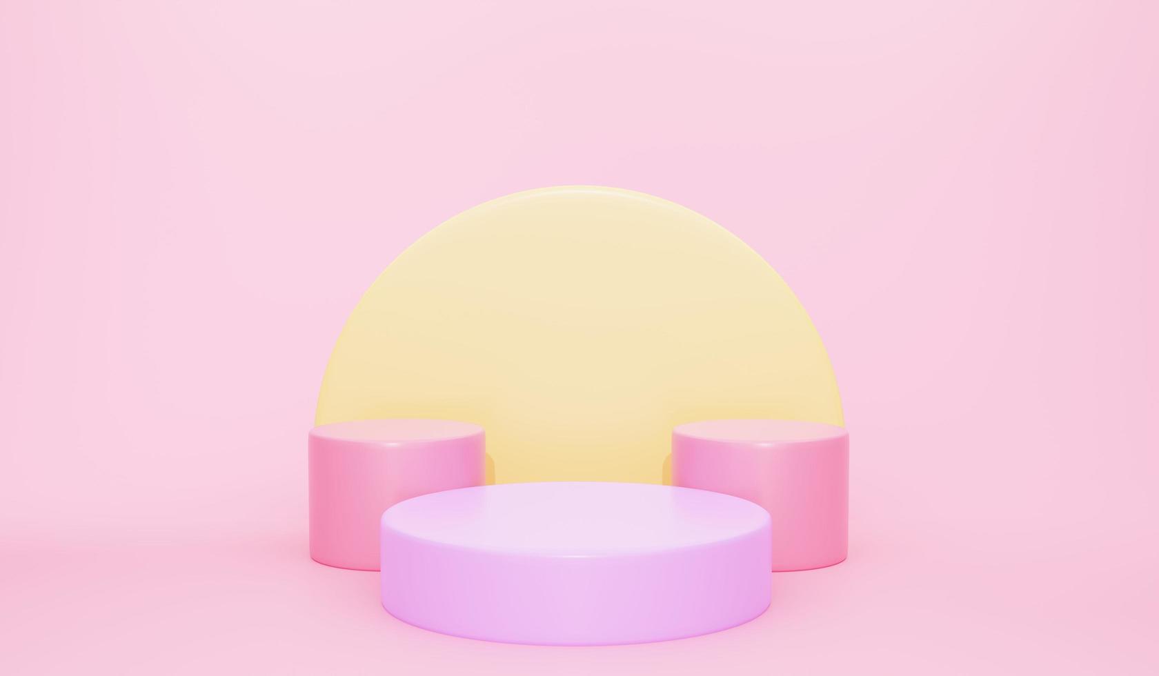 3d abstract scene background podium photo