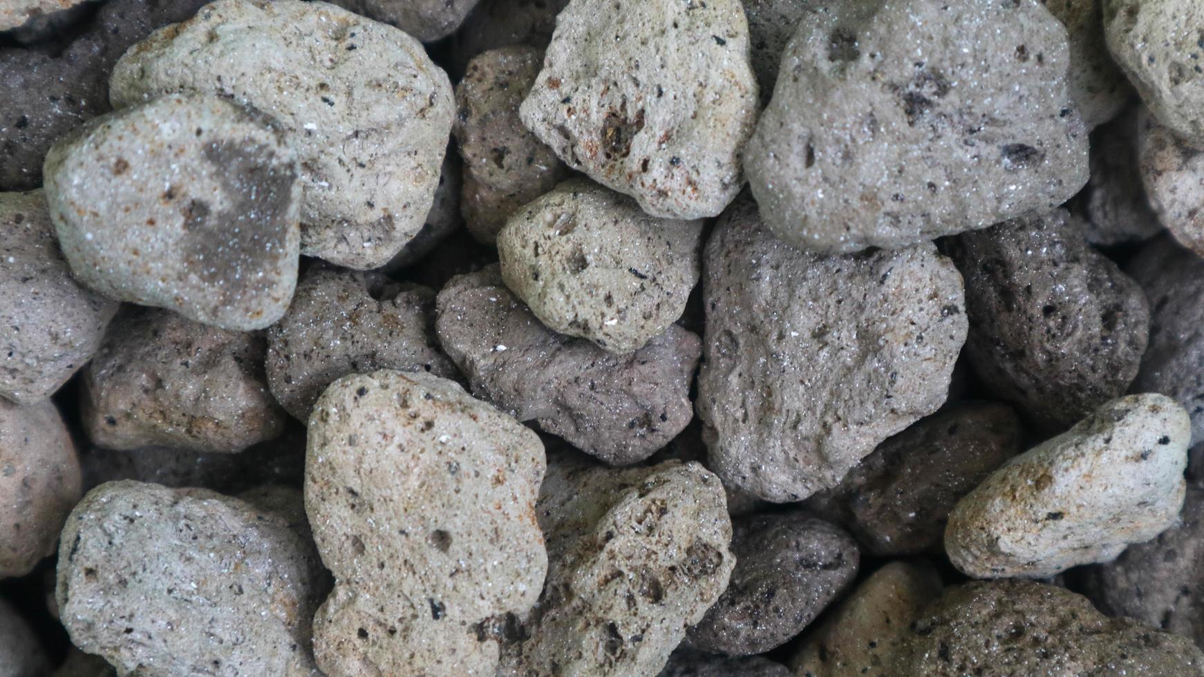 Detailed surface texture of a pile of pumice as a background photo