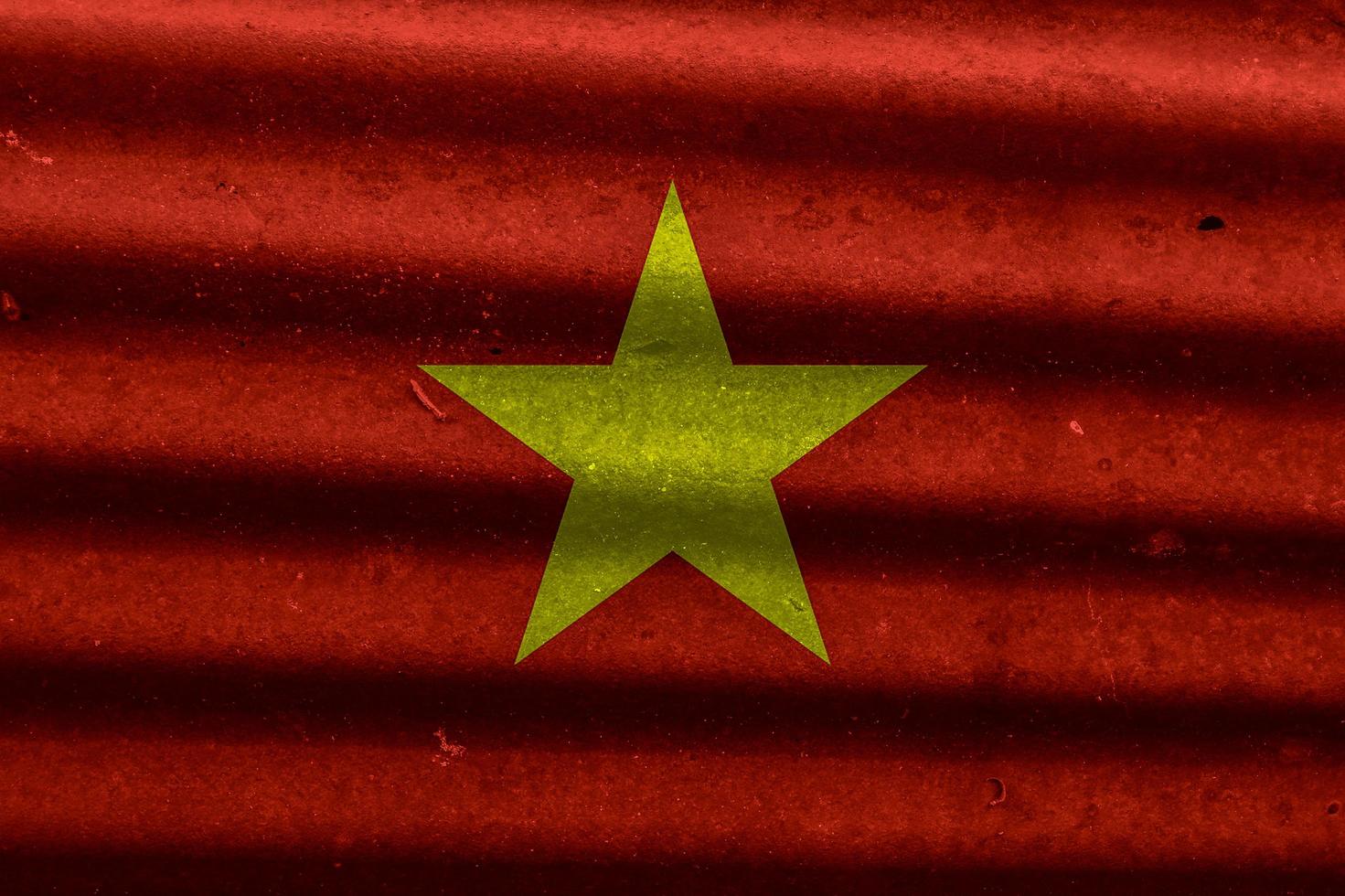 vietnamese flag texture as a background photo