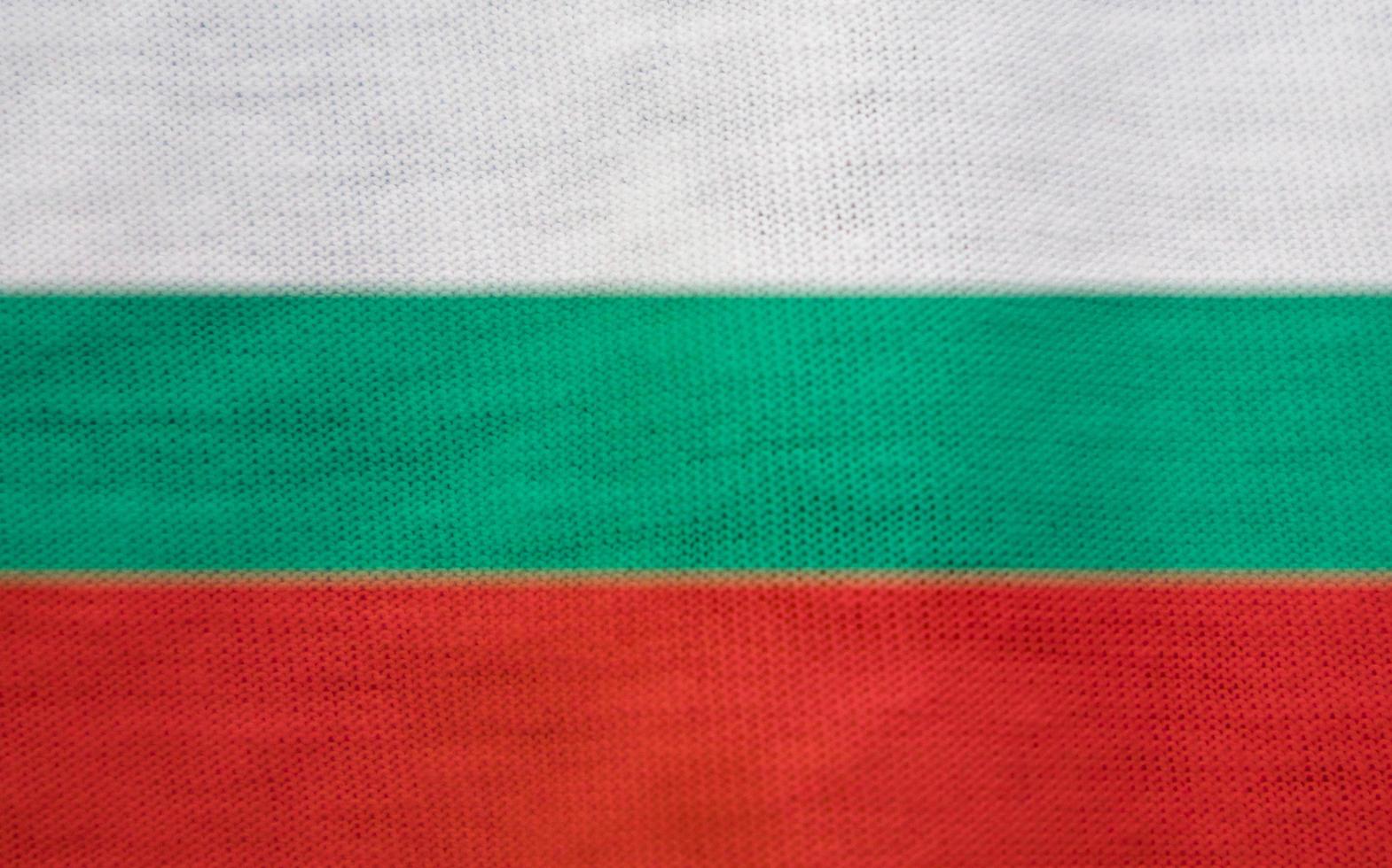 textura de la bandera búlgara como fondo foto