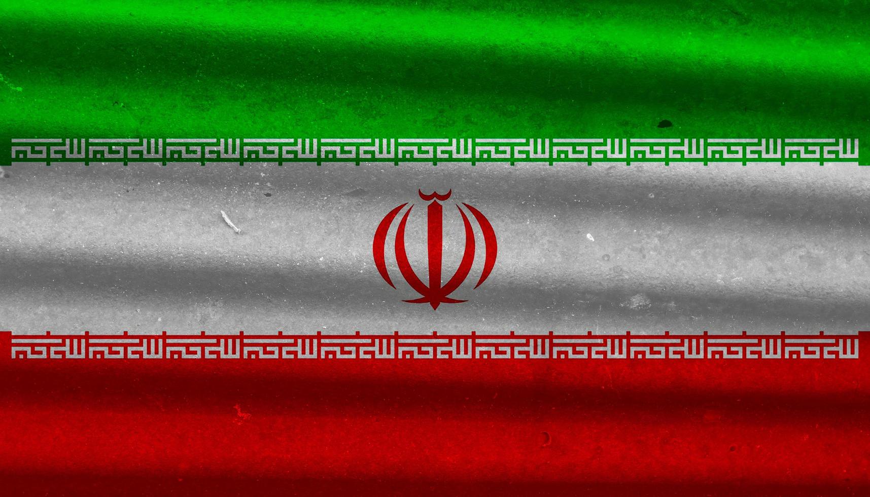 Iranian flag texture as background photo