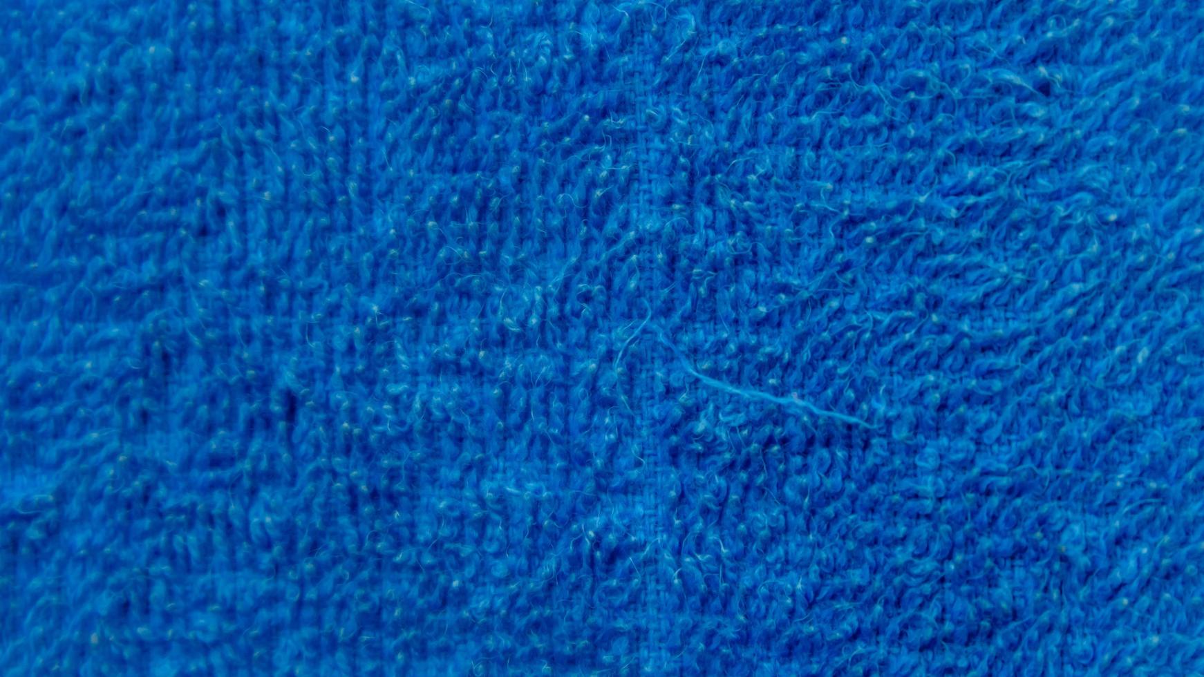 Blue towel texture as a background photo