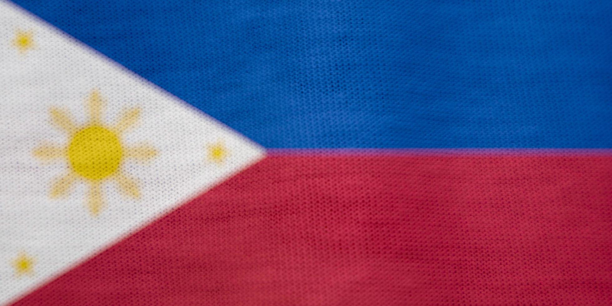 philippines flag texture as background photo