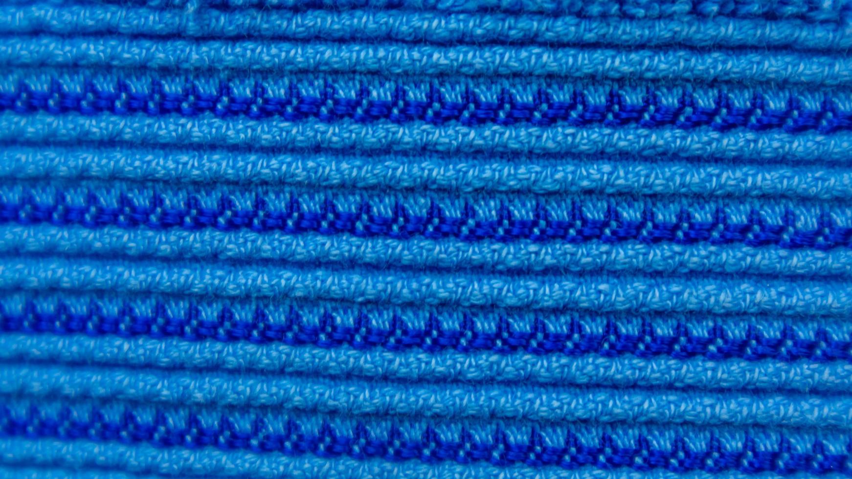 Blue towel texture as a background photo
