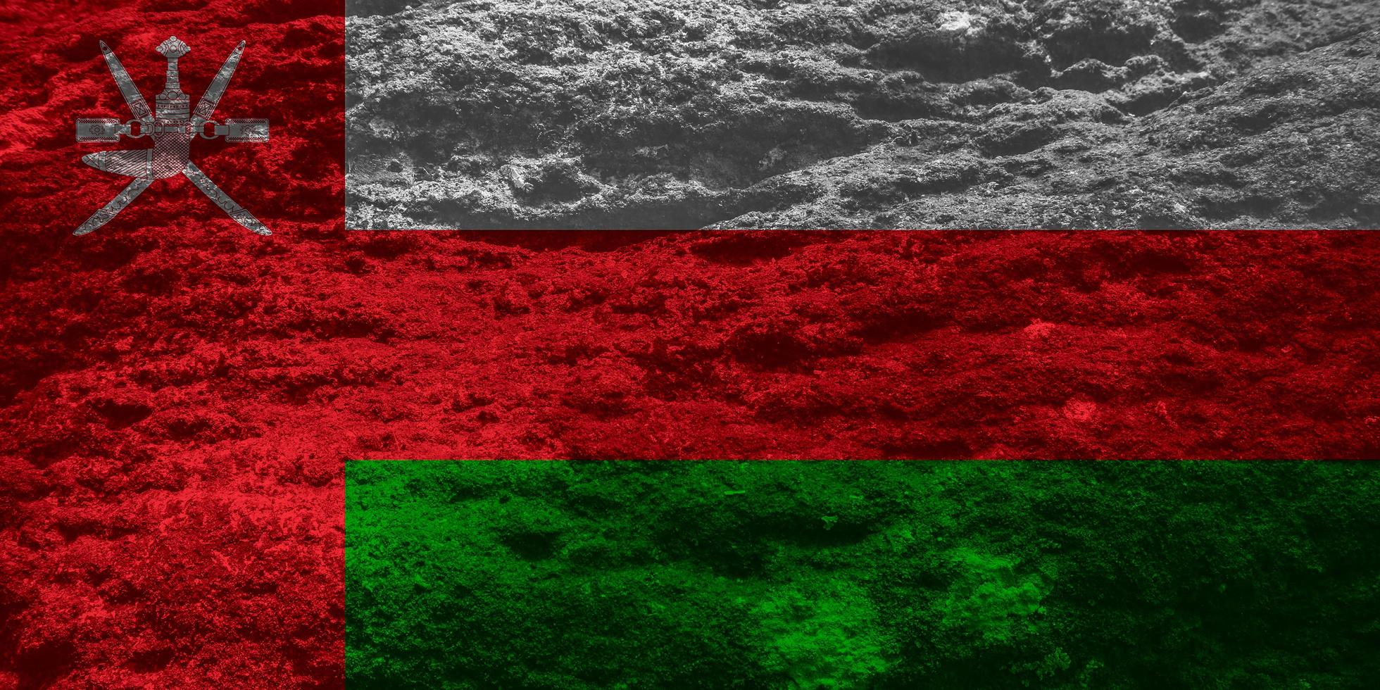 oman flag texture as a background photo