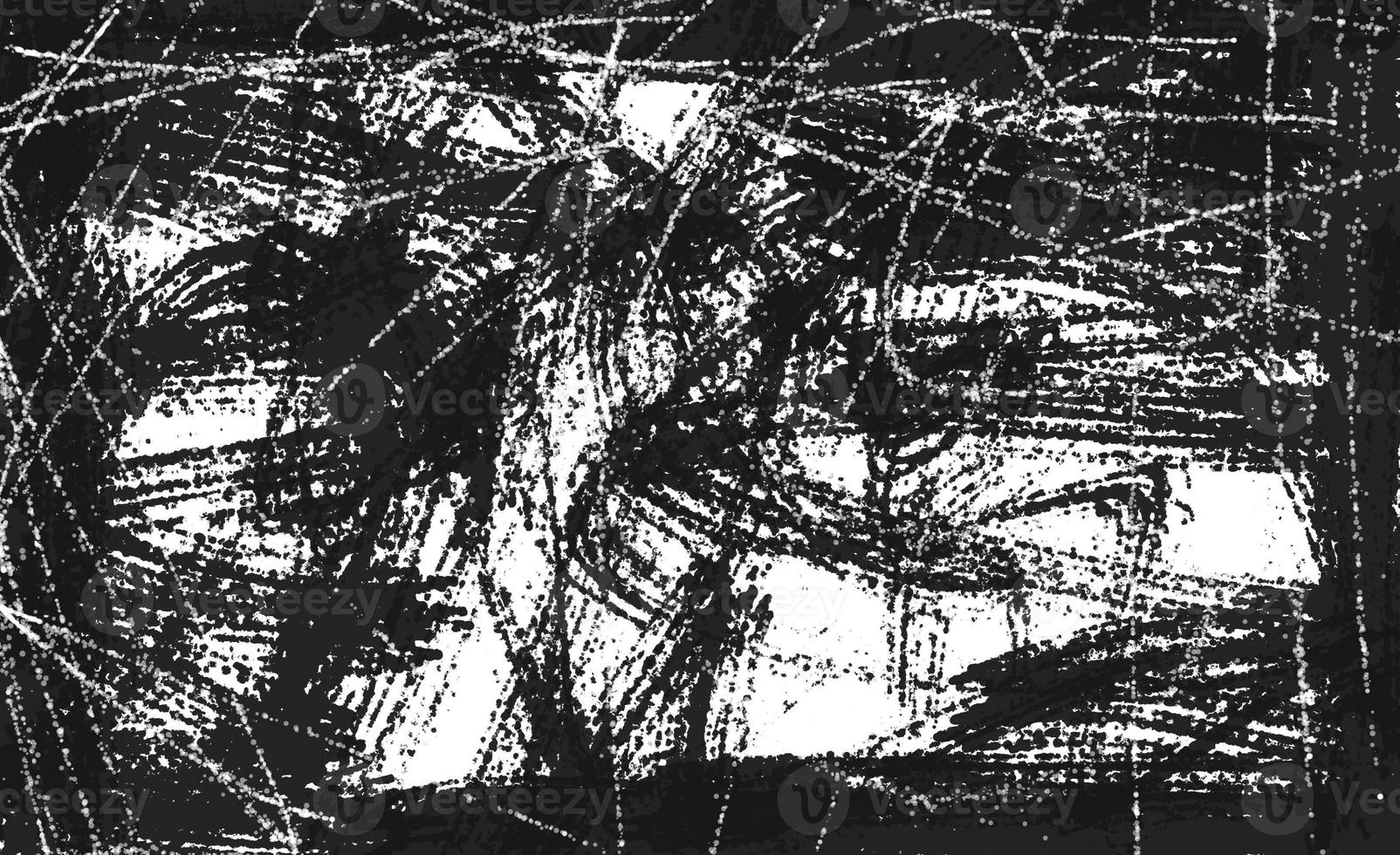 Grunge Black And White Urban. Dark Messy Dust Overlay Distress Background. Easy To Create Abstract Dotted, Scratched, Vintage Effect With Noise And Grain photo
