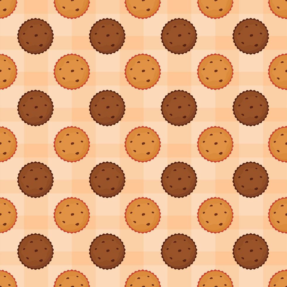 Chocolate Seamless Pattern Design with Choco Decoration in Template Hand Drawn Cartoon Illustration vector